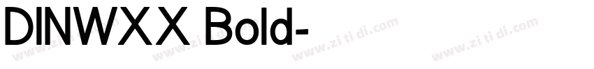 DINWXX Bold字体转换